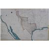 Image 8 : (1) Reproduction "Map of Texas 1844" and (1) Antique 1800s Texas Barbed Wires Plaque (ONE)