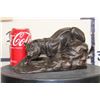 Image 1 : Creeping COUGAR BRONZE Sculpture, Weight 3 lbs