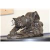 Image 3 : Creeping COUGAR BRONZE Sculpture, Weight 3 lbs
