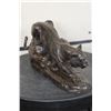 Image 4 : Creeping COUGAR BRONZE Sculpture, Weight 3 lbs