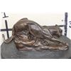 Image 5 : Creeping COUGAR BRONZE Sculpture, Weight 3 lbs