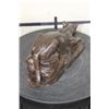 Image 6 : Creeping COUGAR BRONZE Sculpture, Weight 3 lbs