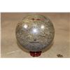 Image 1 : 3 lb Polished BAMBOO JASPER Sphere with a Wood Display Stand