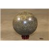Image 3 : 3 lb Polished BAMBOO JASPER Sphere with a Wood Display Stand