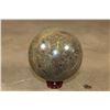 Image 8 : 3 lb Polished BAMBOO JASPER Sphere with a Wood Display Stand