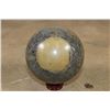 Image 9 : 3 lb Polished BAMBOO JASPER Sphere with a Wood Display Stand