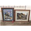 Image 2 : (2) Large Art Prints, "Hart Mountain Majesty" by Brent R. Todd and a signed Tom Mansanarez Framed