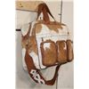 Image 3 : *Brand New* Cow Hide and Leather DUFFLE or TRAVEL BAG
