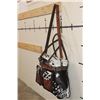 Image 3 : *Brand New* Salt and Pepper Cow Hide and Tooled Leather Bag