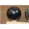 Image 5 : (1) BLACK TOURMALINE Sphere and (1) GREEN APATITE Sphere (ONE$)