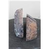 Image 4 : (2) Sets of Purple and Blue Dyed Brazilian AGATE Book Ends, Weight: 1lb 14oz each (ONE$)
