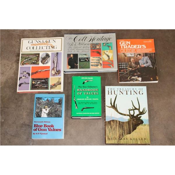 (5) BOOKS on Guns and (1) Hunting BOOK (ONE$)
