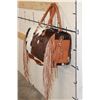 Image 2 : *Brand New* Leather and Cow Hide Duffle Bag with Fringe