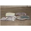 Image 7 : (4) Mineral Slices-ONYX, AMETHYST, AGATE, and PETRIFIED WOOD (ONE$)