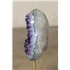 Image 5 : Deep Purple AMETHYST Crystal Cluster on a Metal Stand
