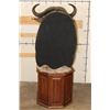 Image 12 : CAPE BUFFALO on a Wood Pedestal with Wheels