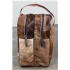 Image 5 : *BRAND NEW* Natural COWHIDE Boot Bag with Twin Zippers