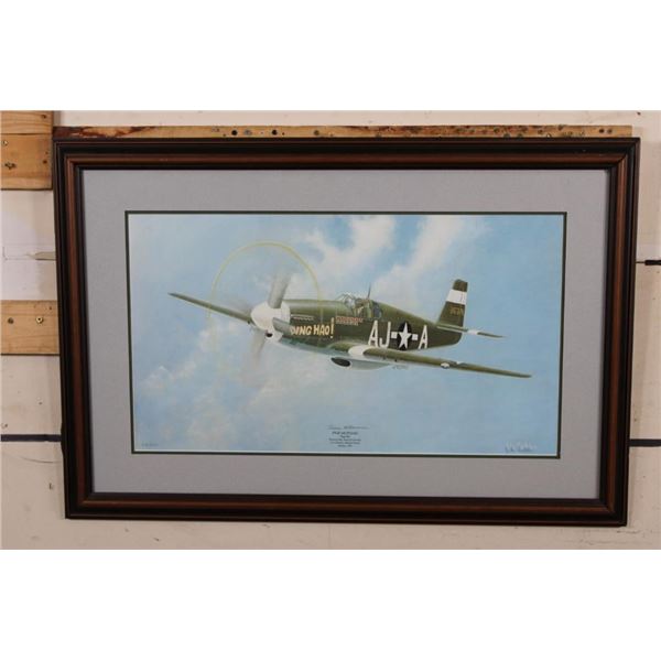"P51B Mustang" Art Print signed in Pencil by the artist James H. Howard