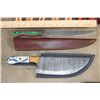 Image 5 : (20) Damascus Steel Chef or Butcher KNIVES (ONE$)