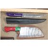 Image 6 : (20) Damascus Steel Chef or Butcher KNIVES (ONE$)