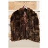 Image 1 : Beautiful Natural BEAVER Patchwork Fur Coat, Size Medium-Large
