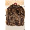 Image 8 : Beautiful Natural BEAVER Patchwork Fur Coat, Size Medium-Large
