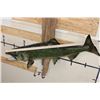 Image 8 : Real Skin KING SALMON Fish Mounted on Driftwood
