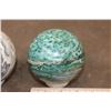 Image 11 : (1) CRAZY LACE AGATE Mineral Sphere and (1) GREEN FUCHITE Mineral Sphere (ONE$)
