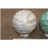 Image 4 : (1) CRAZY LACE AGATE Mineral Sphere and (1) GREEN FUCHITE Mineral Sphere (ONE$)