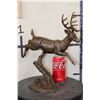 Image 1 : Leaping DEER BRONZE Sculpture, Weight 4 lbs
