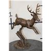 Image 2 : Leaping DEER BRONZE Sculpture, Weight 4 lbs