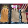 Image 1 : (3) Pairs of *NEW* DEER SKIN Leather Gloves. Size XLG, LG and Ladies Small (ONE$)