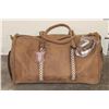 Image 1 : *Brand New* Big Leather DUFFLE Bag