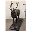 Image 3 : "ELK" Solid BRONZE Collectible Sculpture after artist P.J. Mene, on a MARBLE Base, Weight: 21 lbs