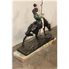 Image 4 : "Le Cavalier Indien" BRONZE Sculpture after Edouard Drouot, Weight: 63 lbs