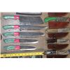 Image 9 : (100) *Brand New* Damascus Steel and Carbon Steel Knives with Leather Sheaths (ONE$)