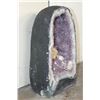 Image 4 : XXL 100 lb AMETHYST CRYSTAL GEODE CATHEDRAL with a Clear Quartz Cluster