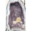 Image 6 : XXL 100 lb AMETHYST CRYSTAL GEODE CATHEDRAL with a Clear Quartz Cluster