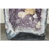 Image 7 : XXL 100 lb AMETHYST CRYSTAL GEODE CATHEDRAL with a Clear Quartz Cluster