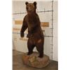 Image 2 : Life-sized Standing BROWN BEAR on a simulated Rock Base with Wheels