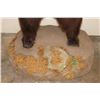 Image 8 : Life-sized Standing BROWN BEAR on a simulated Rock Base with Wheels