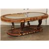 Image 13 : Hand-carved Wood Coffee Table with the "Big 5" and a Glass Top