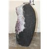 Image 8 : Big 35 lb AMETHYST Crystal Geode with a Polished and Lacquered Base