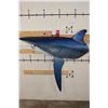 Image 8 : Big Reproduction Half Body LONGFIN MAKO SHARK with Real Jaws and Teeth