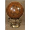 Image 9 : Big 9lb TIGER'S EYE Semi-precious Mineral Sphere with a Brass Dragon Display Stand