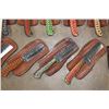 Image 9 : (50) *Brand New* Damascus Steel and Carbon Steel Knives with Leather Sheaths (ONE$)