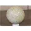 Image 4 : Big Polished 9 lb Light Green SERPENTINE Mineral Sphere