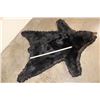 Image 2 : Double Felted BLACK BEAR Rug with its Mounted Head and All its Claws