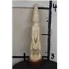 Image 1 : *TEXAS RESIDENTS ONLY* Hand-carved African ELEPHANT IVORY Statue of a Man playing a Drum