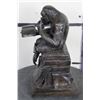 Image 6 : BRONZE Reading CHIMPANZEE Sculpture, Weight 7lbs